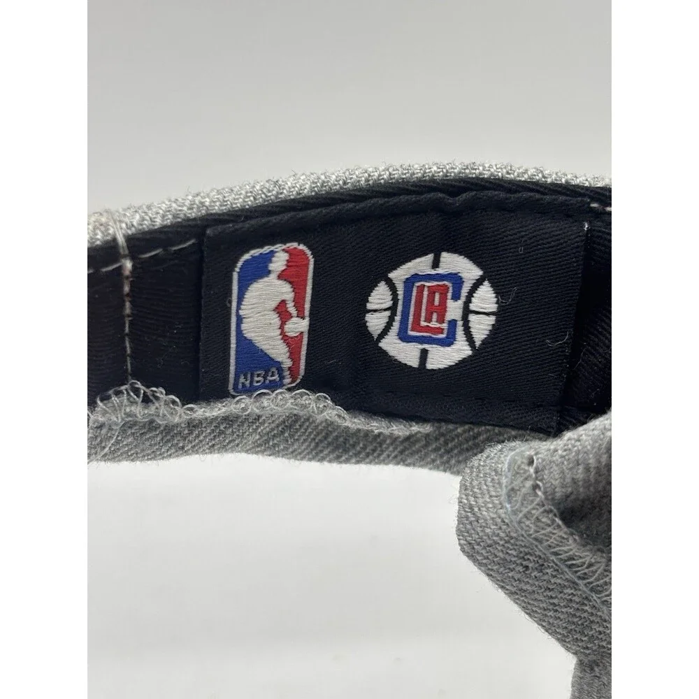 Los Angeles Clippers Mitchell Ness Visor Hat Crayon Pattern Gray Red